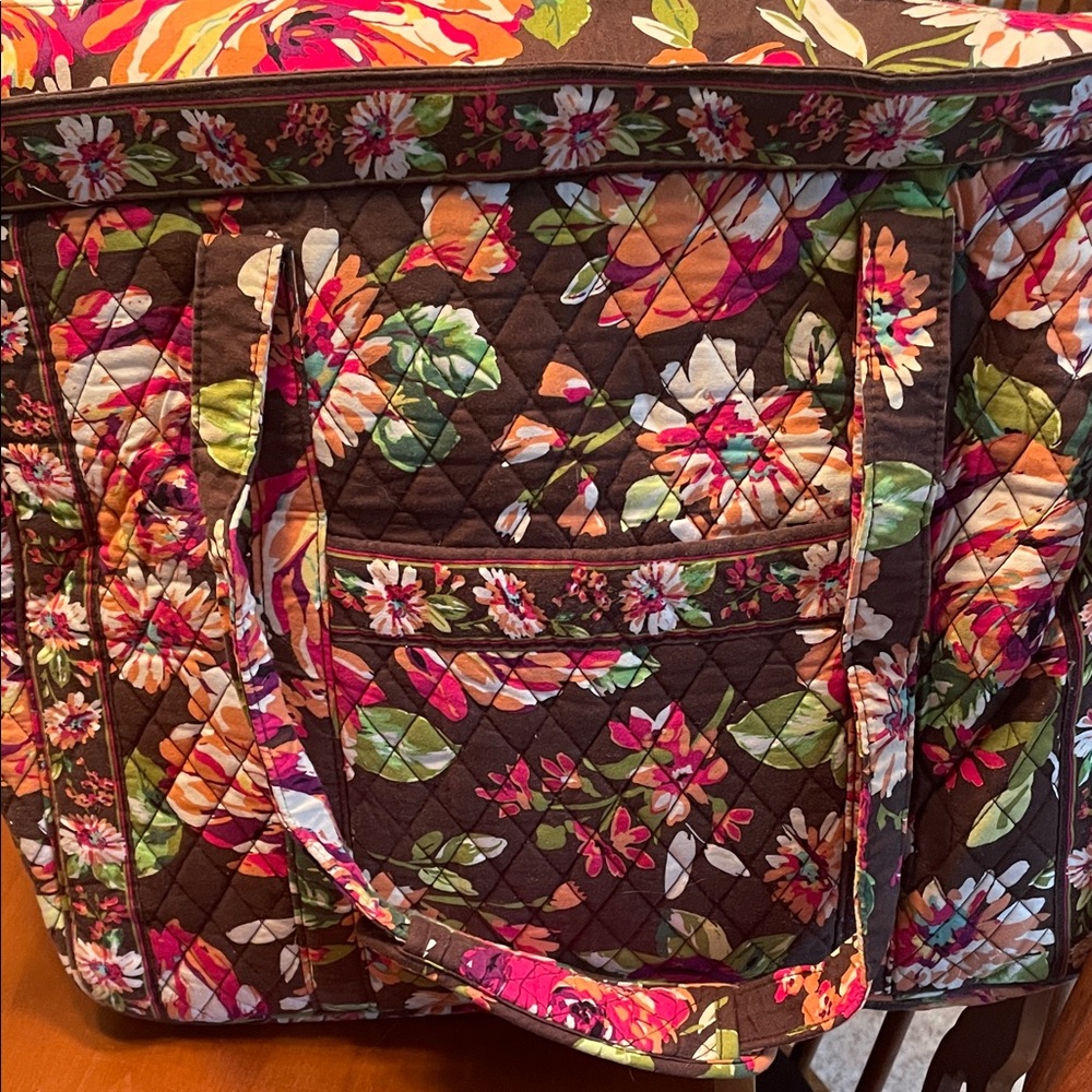 Vera Bradley Floral Quilted Tote Bag - Picture 3 of 5